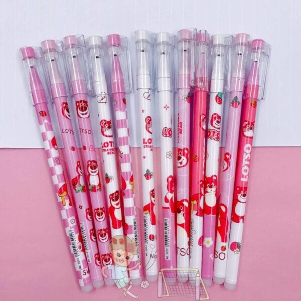 🌸 Caneta Apagável Estampada Ursinho Lotso 🌸 - Imagem 2