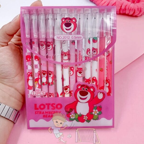 🌸 Caneta Apagável Estampada Ursinho Lotso 🌸 - Imagem 4