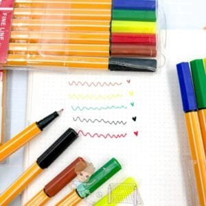 🖍️ Caneta Fine Liner Marker - Kit com 6 Cores 🖍️