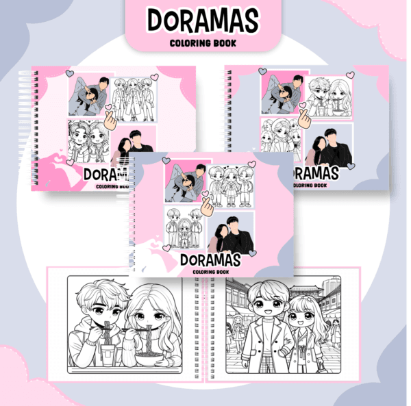 Livro de Colorir - Tema Doramas