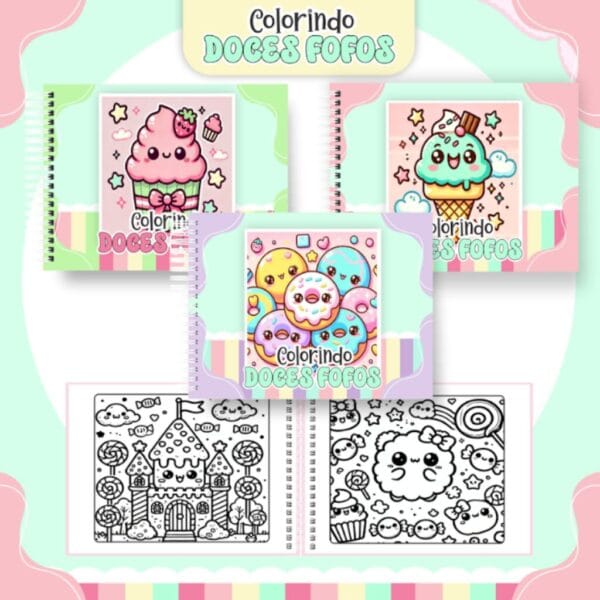 Livro de Colorir - Docinhos
