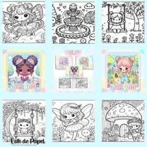 Livro de Colorir - Tema Jardim