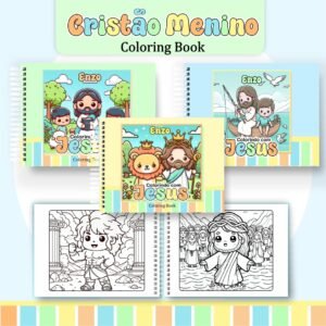 Livro de Colorir - Tema Cristão Menino