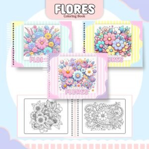 Livro de Colorir - Tema Floral