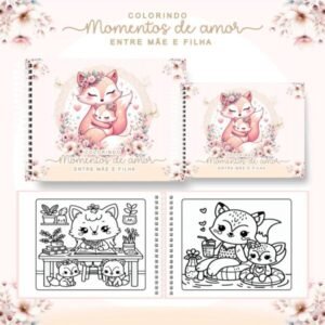 Livro de Colorir - Tema Raposinha
