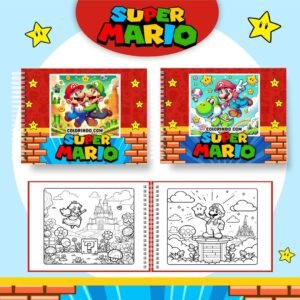 Livro de Colorir - Tema Super Mario