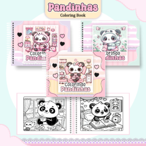 Livro de Colorir - Tema Pandinhas