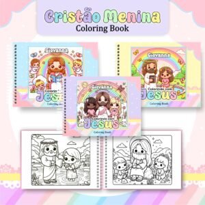 Livro de Colorir - Tema Cristão Menina