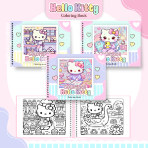 Livro de Colorir - Tema Hello Kitty