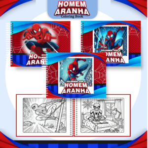 Livro de Colorir - Tema Homem Aranha