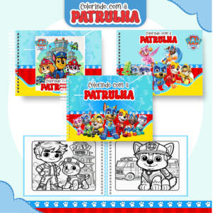 Livro de Colorir - Tema Patrulha Canina
