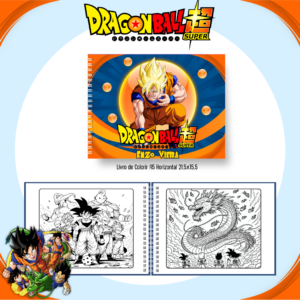 Livro de Colorir  - Tema Dragon Ball