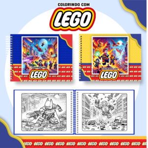 Livro de Colorir  - Tema Lego