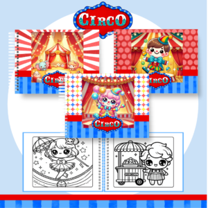 Livro de Colorir  - Tema Circo