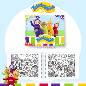 Livro de Colorir  - Tema Teletubbies