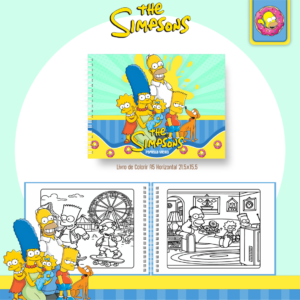 Livro de Colorir  - Tema Simpson