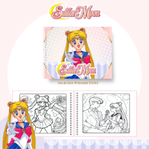 Livro de Colorir  - Tema Sailor Moon – Nostalgia