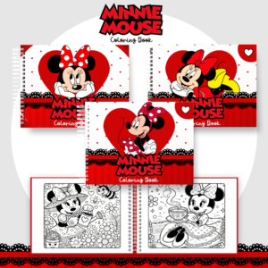 Livro de Colorir  - Tema Minnie Mouse