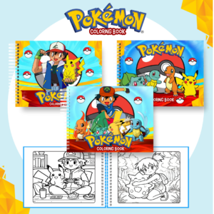 Livro de Colorir  - Tema Pokémon