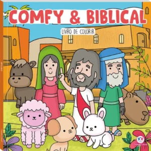 Comfy & Biblical – Livro de Colorir ✨🧸