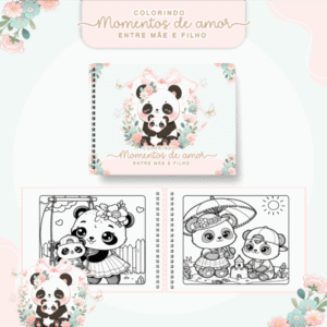 Livro de Colorir  - Tema Momentos de Amor