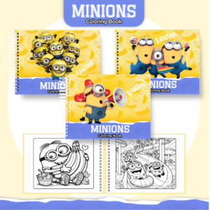 Livro de Colorir  - Tema Minions
