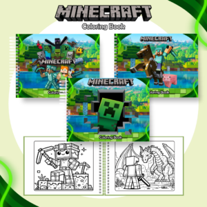 Livro de Colorir  - Tema Minecraft