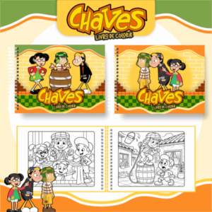 Livro de Colorir  - Tema Chaves