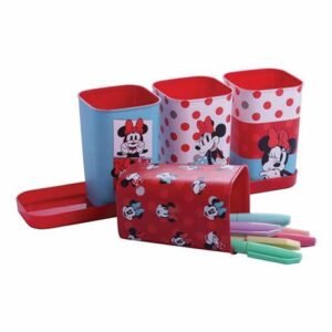 Porta-Lápis Organizadora Minnie – 4 Compartimentos
