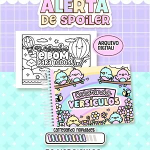 Livro de Colorir  - Tema Colorindo Versículos