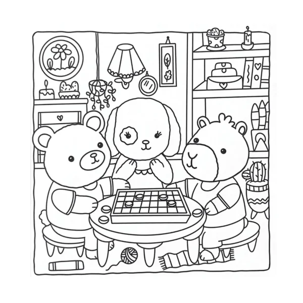 Dreamy & Cozy – Livro de Colorir ✨🧸 - Imagem 3