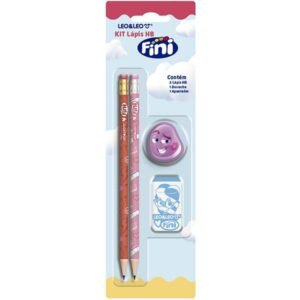 🍭 Kit Fini – Lápis, Borracha e Apontador 🍬